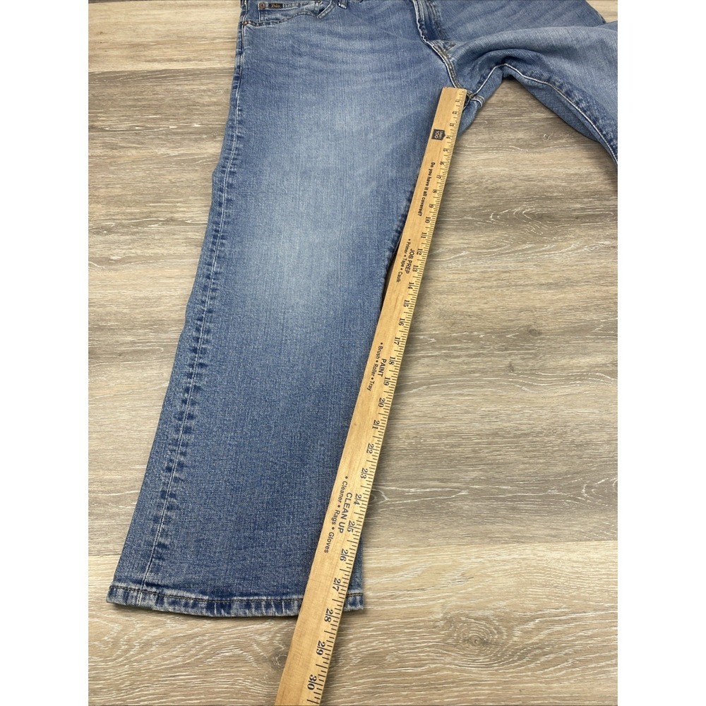 Polo Ralph Lauren Jeans Hampton Relaxed Straight Blue Denim Mens 42x30 (42x28) - Picture 9 of 12